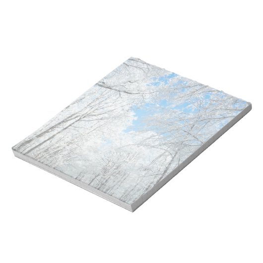 Snowy Winter Road Scene Notitieblok (Linkerzijde)