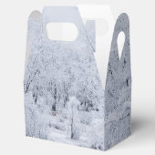 Snowy Winter Scene Bedankdoosjes (Geopend)
