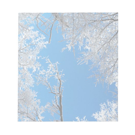 Snowy Winter Scene Notitieblok (Voorkant)