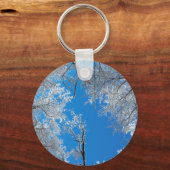 Snowy Winter Scene Sleutelhanger (Voorkant)