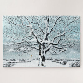 Snowy Winter schilderachtig Jigzaagpuzzel Legpuzzel