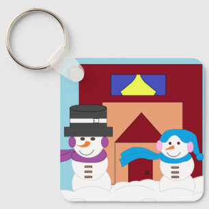 Snowy Winter Sleutelhanger