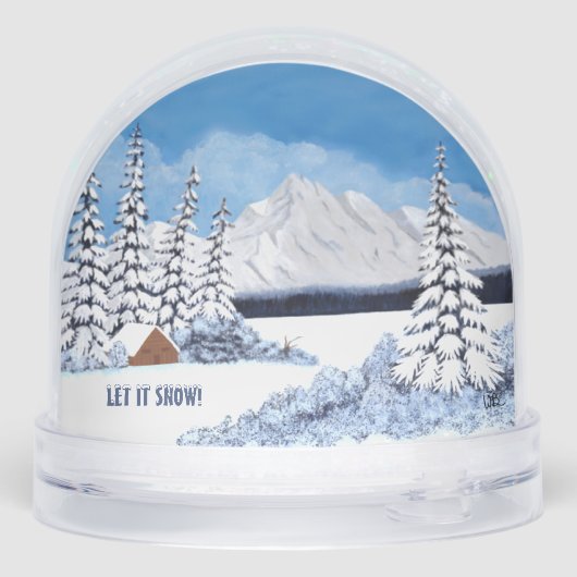 Snowy Winter Sneeuwbol (Achterkant)