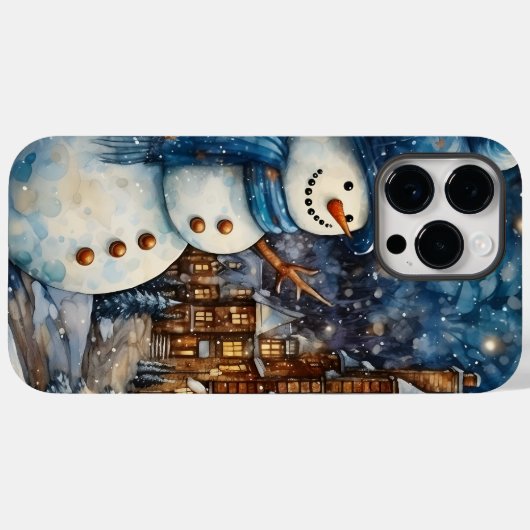 Snowy Winter Town Wonderland Case-Mate iPhone Case (Achterkant (horizontaal))