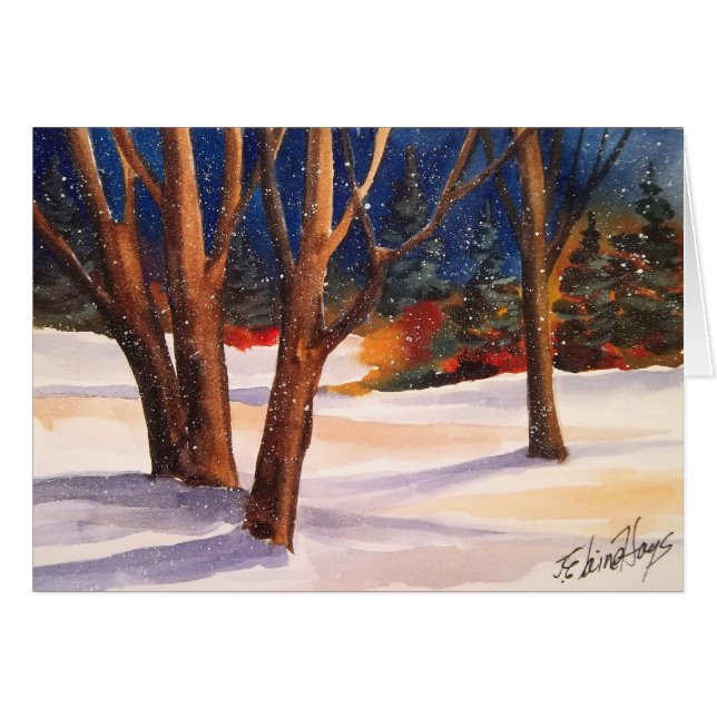 Snowy Winter Trees (Voorkant Horizontaal)