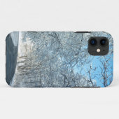 Snowy Winter Trees Case-Mate iPhone Case (Achterkant (horizontaal))