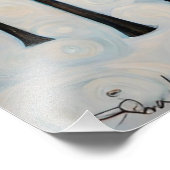 Snowy Winter Trees Foto Afdruk (Hoek)