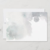 Snowy Winter Trees Mountains Snow Wedding | Bedankkaart (Achterkant)