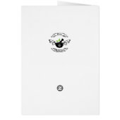 Snowy Winter Vakantie Kerst Wenskaart (Achterkant)