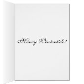Snowy Winter Vakantie Kerst Wenskaart (Binnen (Rechts))