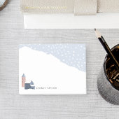 Snowy Winter Village Personalized Post-it® Notes