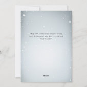 Snowy Winter Village Vier-foto Collage Feestdagenkaart (Achterkant)