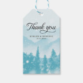 Snowy Winter Wedding Dank je wel Cadeaulabel (Voorkant)