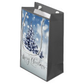 Snowy Winter Wonderland Aangepast kerstfeest Klein Cadeauzakje (Achterkant Gekanteld)