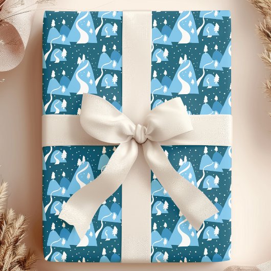 Snowy Winter Wonderland Cadeaupapier