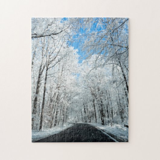 Snowy Winter Wonderland Legpuzzel (Verticaal)