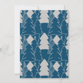 Snowy Winter Wonderland vakantiefoto Feestdagenkaart (Achterkant)