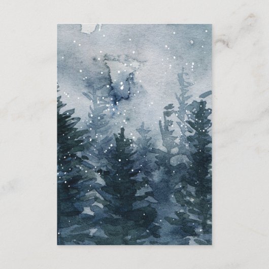 Snowy Winter Woodland Forest Animals Book Request Informatiekaartje (Achterkant)