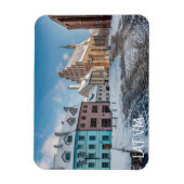 Snowy wintercentrum in Riga, Letland Magneet (Verticaal)