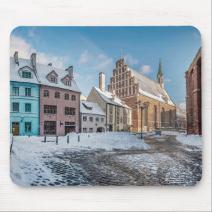 Snowy wintercentrum in Riga, Letland Muismat