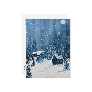 Snowy Wonderland Postcard Briefkaart