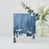 Snowy Wonderland Postcard Briefkaart (Staand voorkant)