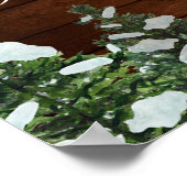 Snowy Wood & Forest Merry-kerstfoto Prop Poster (Hoek)