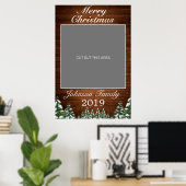 Snowy Wood & Forest Merry-kerstfoto Prop Poster (Thuiskantoor)