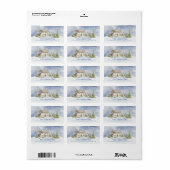 Snowy Woodland Winter Homelabel Etiket (Full Sheet)