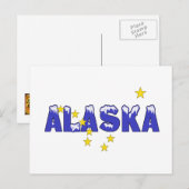 SNOWY WORD ALASKA BRIEFKAART (Voorkant / Achterkant)