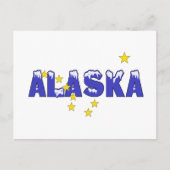 SNOWY WORD ALASKA BRIEFKAART (Voorkant)