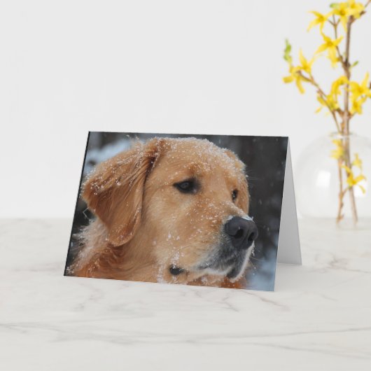 Snowy Wyatt-kaart Kaart (Gele Bloem)