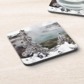 Snowy Yellowstone Onderzetter (Linkerzijde)