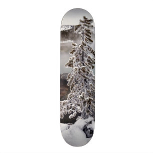 Snowy Yellowstone Skateboard