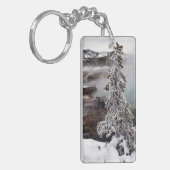 Snowy Yellowstone Sleutelhanger (Voorkant Links)