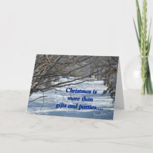 SnowyLane-pas aan Feestdagen Kaart