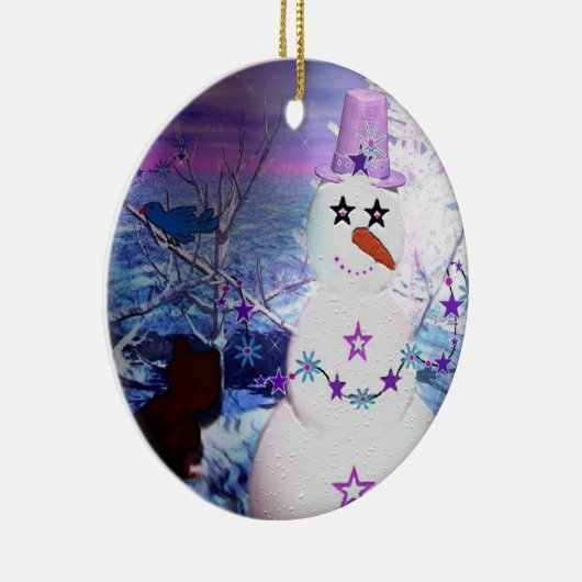 Snowzie de Snow Lady Keepomwille Ornament (Rechts)