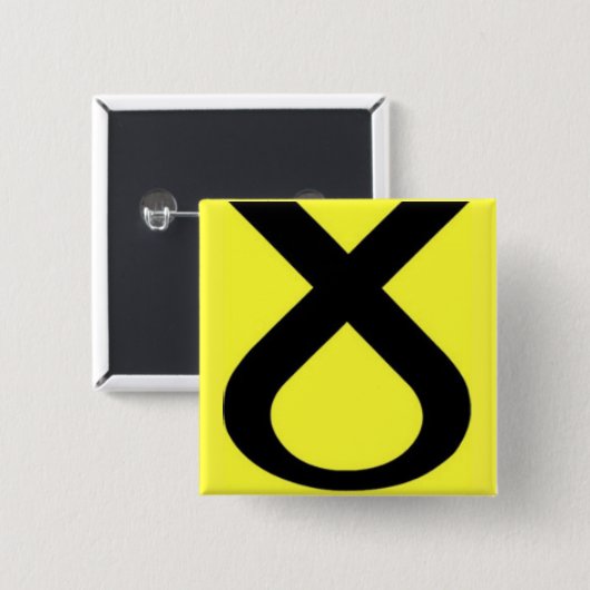 SNP-Logo Vierkante Button 5,1 Cm (Voorkant /achterkant)
