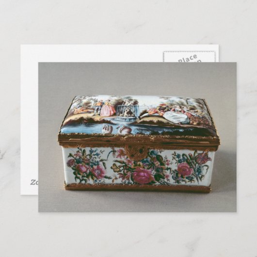 Snuffbox, c.1750 briefkaart (Voorkant / Achterkant)