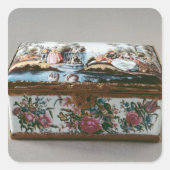 Snuffbox, c.1750 vierkante sticker (Voorkant)