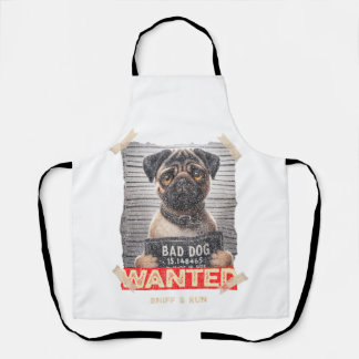 Snuffel & Ren Pug: Schattige voortvluchtige op de  Schort