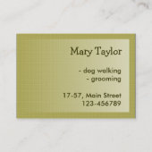 snuffel visitekaartje (Achterkant)