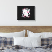 Snuffelen voor de liefde! Hond Canvas Afdruk (Insitu (Slaapkamer))