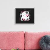 Snuffelen voor de liefde! Hond Canvas Afdruk (Insitu (Woonkamer))