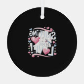 Snuffelen voor de liefde! Hond Glas Ornament (Achterkant)