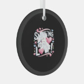 Snuffelen voor de liefde! Hond Glas Ornament (Voorkant Rechts)