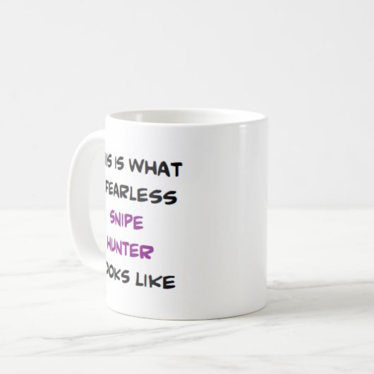 snuffeljager, onverschrokken koffiemok (Voorkant links)