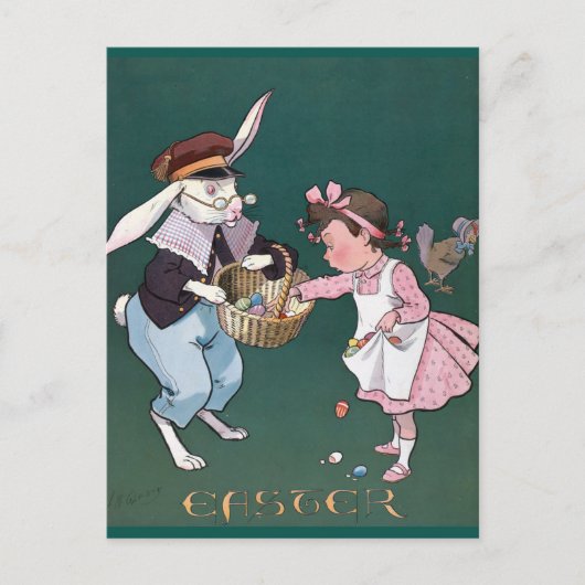 snuffelkoek paaseieren briefkaart (Voorkant)