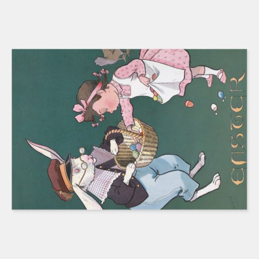  snuffelkoek paaseieren inpakpapier vel (Voorkant)