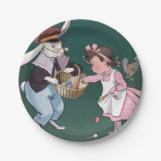 snuffelkoek paaseieren papieren bordje (Voorkant)